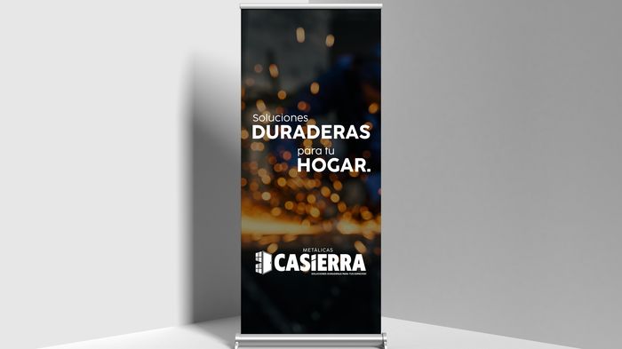 Metálicas Casierra — Banner publicitario